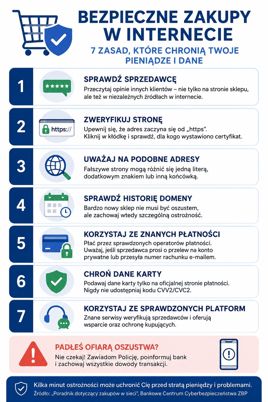 7 zasad bezpiecznych zakupów w internecie