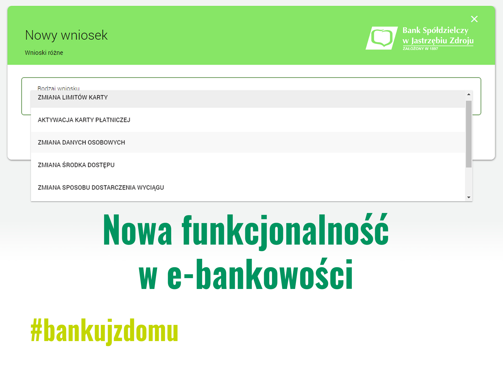 Nowa funkcjonalność e-bankowości. #bankujzdomu
