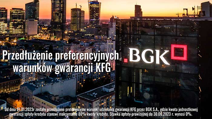 Przedłużenie preferencyjnych warunków Gwarancji KFG