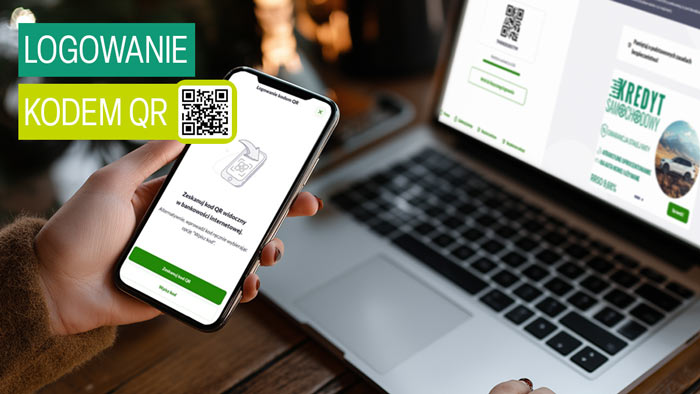 Logowanie do bankowości internetowej za pomocą kodu QR 