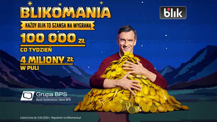 BLIKOMANIA 2026 – płać BLIKIEM i wygrywaj nagrody!